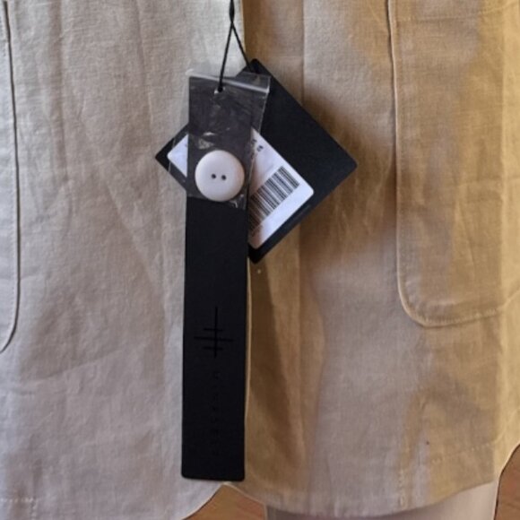 🪄 MinaSelf Beige Single-Button Blazer – Size L (NWT) 🪄 - Picture 3 of 3